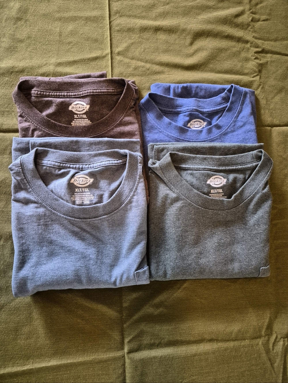 4 Dickies Men's Short Sleeve Pocket Tee Heather Various Colors